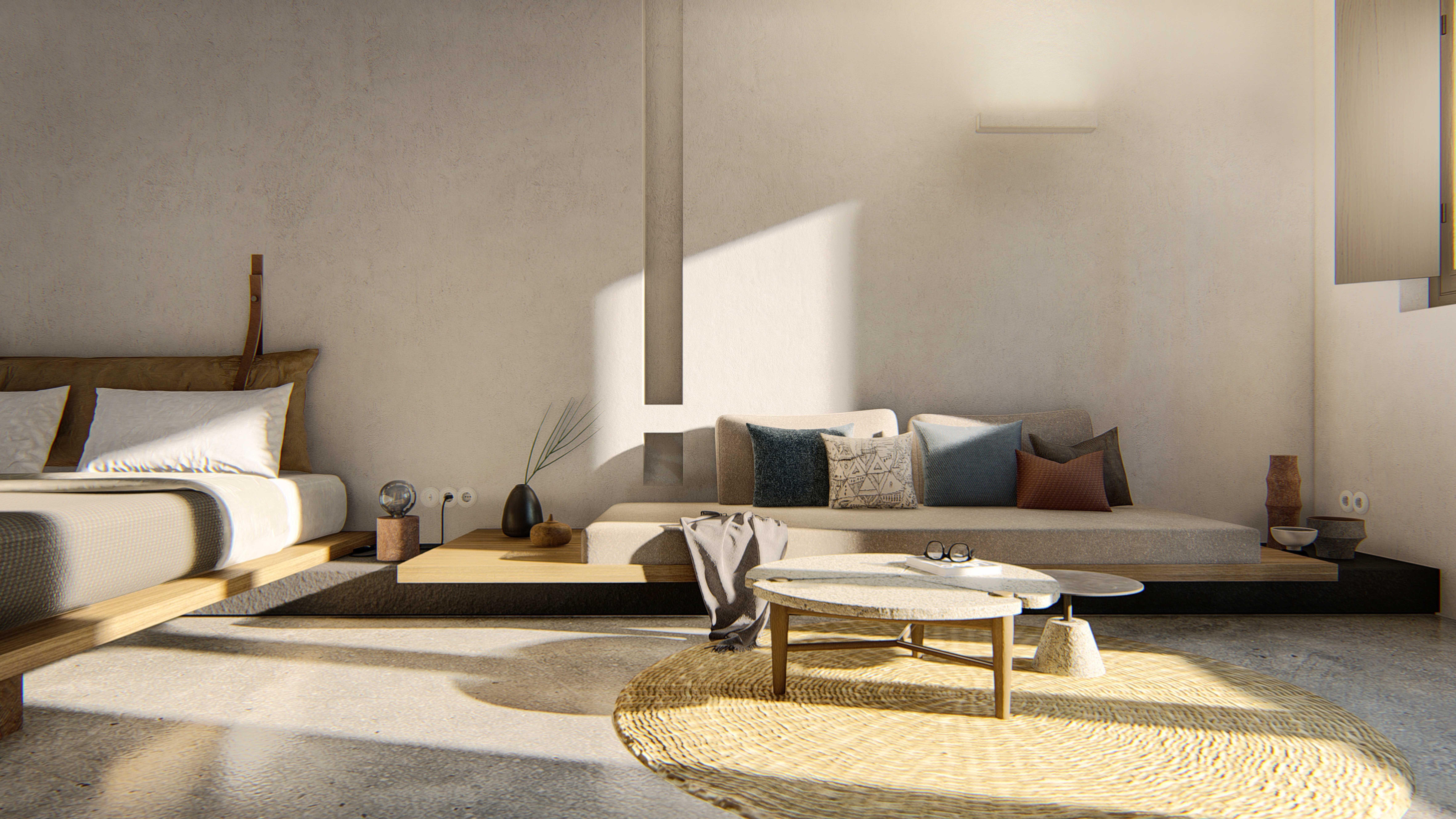 Orama Hotel&Spa Fira  Exteriér fotografie 3D interior visualization