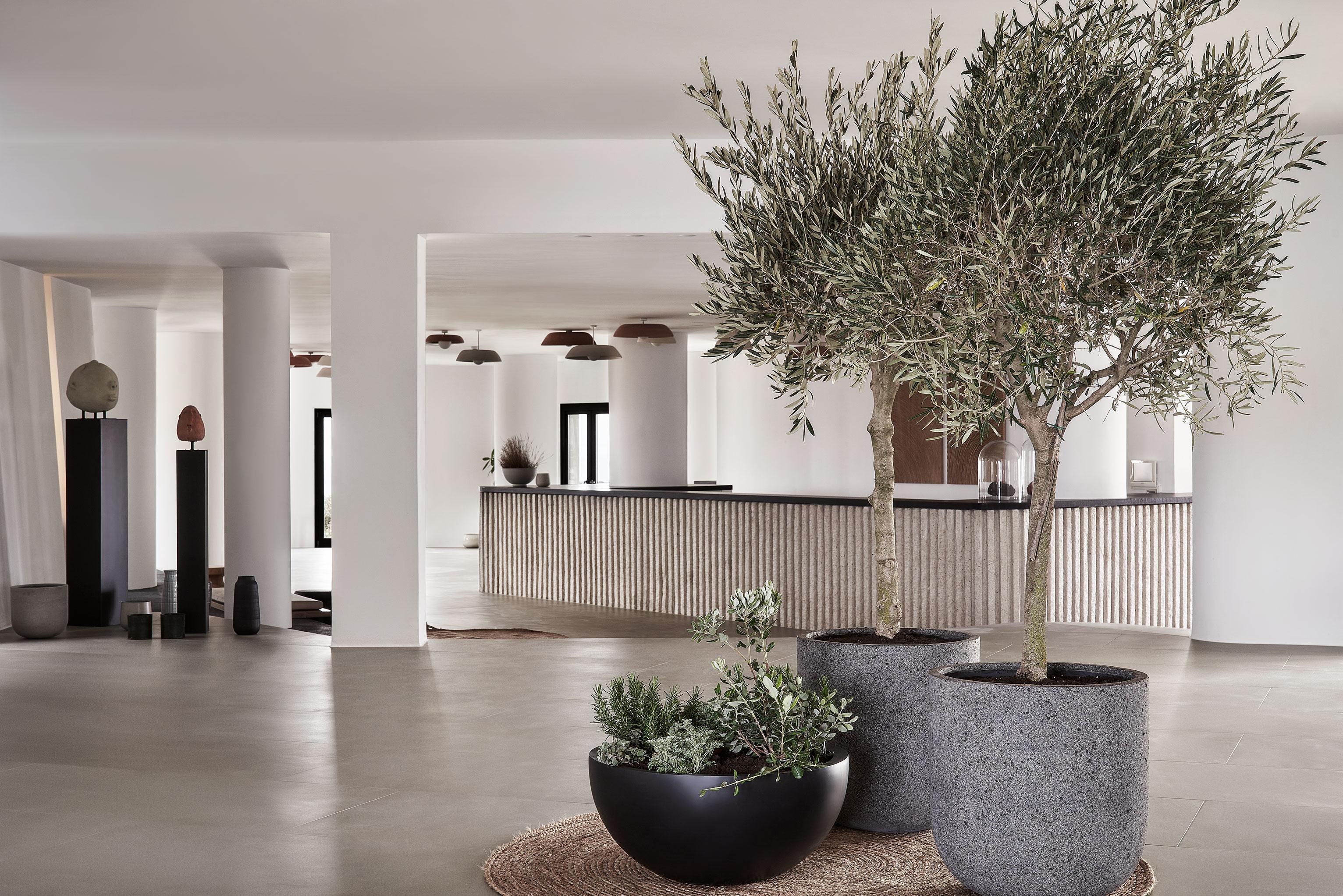 Orama Hotel&Spa Fira  Exteriér fotografie Interior of the hotel